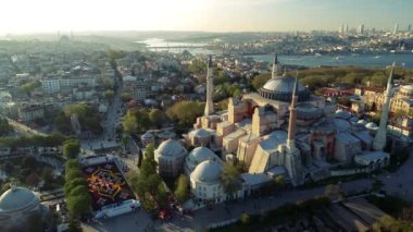 Ayasofya ve Ayasofya, İstanbul 'dan İHA ile Ayasofya Sophia Hava Görüntüsü.