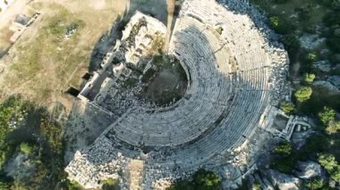 Patara Antik Şehri 'nin insansız hava aracı görüntüsü. Patara, Antalya
