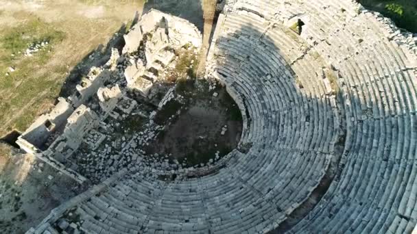 Drone Vista Della Città Antica Patara Patara Antalya — Video Stock