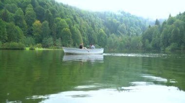 Karagol Gölü Havacılık Görünümü Artvin Türkiye 'de tekne