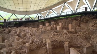 Sanliurfa 'daki Göbekli Tepe. Türkiye Dünyanın En Eski Tapınağı. UNESCO Dünya Mirası sitesi. Gbeklitepe tam olarak 12.000 yıl önce bugün inşa edildi.