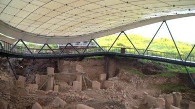 Sanliurfa 'daki Göbekli Tepe. Türkiye Dünyanın En Eski Tapınağı. UNESCO Dünya Mirası sitesi. Gbeklitepe tam olarak 12.000 yıl önce bugün inşa edildi.