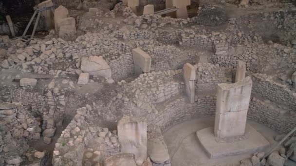 Gobekli Tepe Sanliurfa Turquía Templo Más Antiguo Del Mundo Patrimonio — Vídeos de Stock