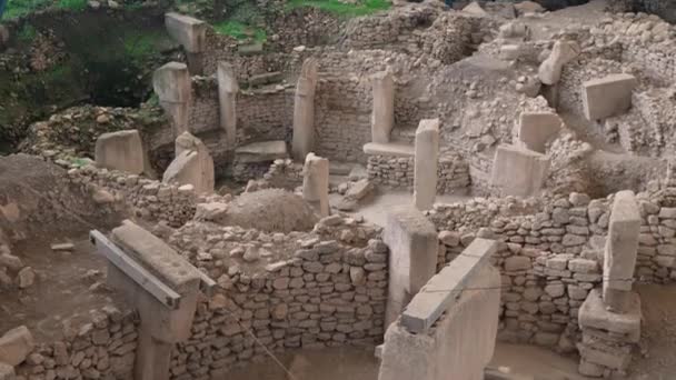 Gobekli Tepe Sanliurfában Törökország Világ Legrégibb Temploma Unesco Világörökség Része — Stock videók