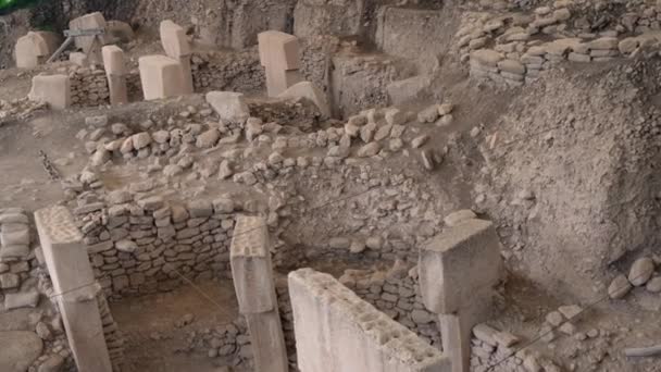 Gobekli Tepe Sanliurfa Turquía Templo Más Antiguo Del Mundo Patrimonio — Vídeos de Stock