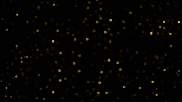 Красивые Теплые Рождественские Огни Эффективное Ночное Освещение Вечерние Боке Иллюминации — стоковое видео