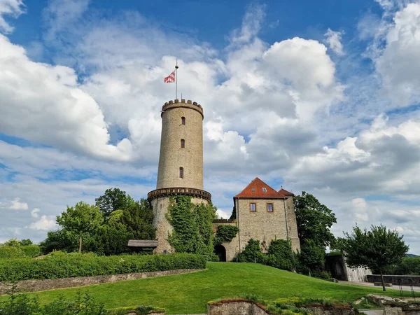 Sparrenburg Bielefeld Sunny Weather Beautiful Skies High Quality Photo — Stock Photo, Image