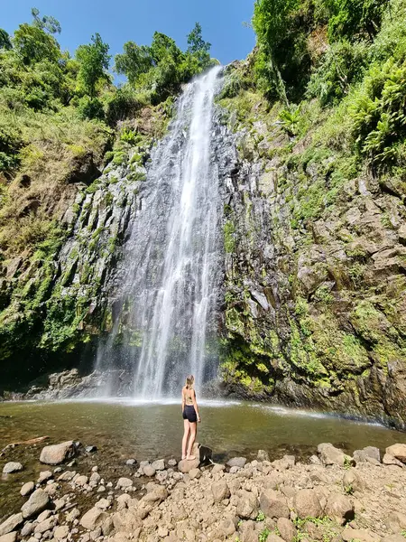 Moshi Materuni Şelaleleri Kilimanjaro Tanzanya Afrika. Yüksek kalite fotoğraf