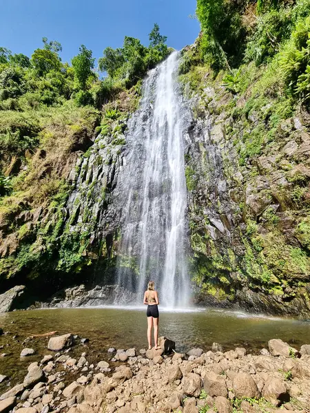 Moshi Materuni Şelaleleri Kilimanjaro Tanzanya Afrika. Yüksek kalite fotoğraf