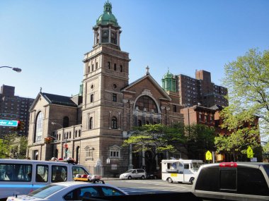 St. Jeromes Kilisesi NY Bronx Streetview ABD New York 2011. Yüksek kalite fotoğraf