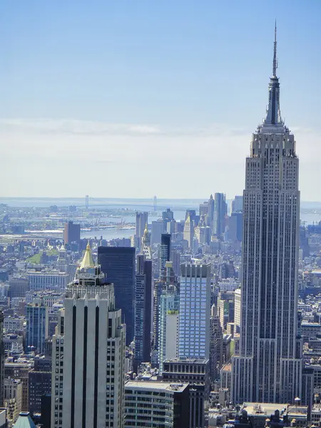 New York Şehri Skyline Empire State Binası 2011 Manhattan. Yüksek kalite fotoğraf