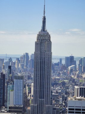 New York Şehri Skyline Empire State Binası 2011 Manhattan. Yüksek kalite fotoğraf