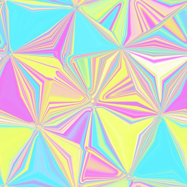 Holographic seamless pattern. The effect of flowing iridescent liquid. Psychedelic effect. Fairy tale unicorn trend background. 90s fashion.	