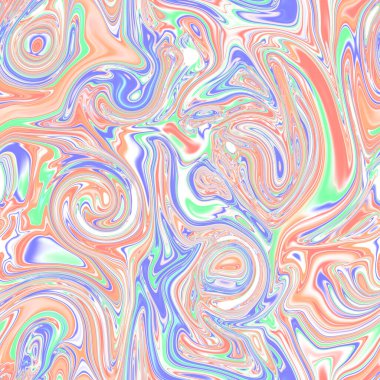 Holographic seamless pattern. The effect of flowing iridescent liquid. Psychedelic effect. Fairy tale unicorn trend background. 90s fashion.	
