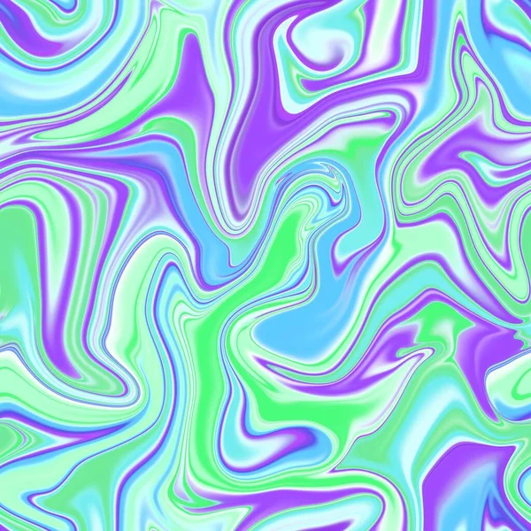 Holographic Seamless Pattern Effect Flowing Iridescent Liquid Psychedelic Effect Fairy — Stock Fotó