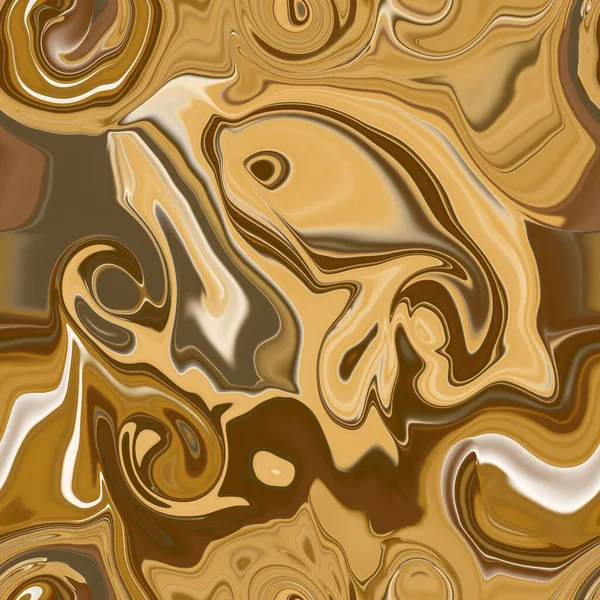 맛없는 초콜릿 갈색의 뚜렷하다 흐르는 액체의 새로운 페인트 대리석 모조품이다 — 스톡 사진