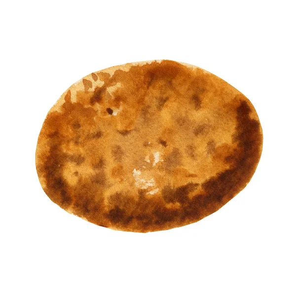 Ilustracja Akwarela Cookie Izolowanym Tle Ręcznie Rysowany Obraz Pieczenia Projektowania — Zdjęcie stockowe
