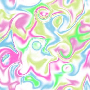 Holographic seamless pattern. The effect of flowing iridescent liquid. Psychedelic effect. Fairy tale unicorn trend background. 90s fashion.	