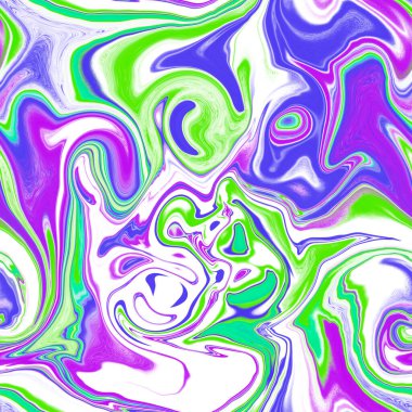 Holographic seamless pattern. The effect of flowing iridescent liquid. Psychedelic effect. Fairy tale unicorn trend background. 90s fashion.	