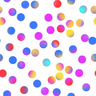 Puantiyeli suluboya desen. İzole edilmiş arka planda el yapımı boya çemberleri. Kumaş ve duvar kağıdı için geleneksel basit baskı.