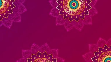 Mandala Canlandırılmış Arkaplanlı Rakhi