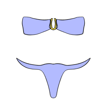 Mor İç Çamaşırı Seti Pastel Sütyen ve Külot PNG