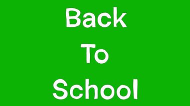 Okula Dönüş Çizimi Doodle Animasyonu (124- Yeşil Sahne Okulu Clipart)