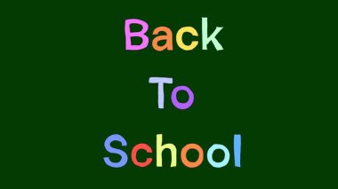 Okula Dönüş Çizimi Doodle Animasyonu (124- Yeşil Sahne Okulu Clipart)