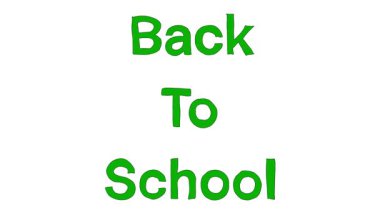 Okula Dönüş Çizimi Doodle Animasyonu (124- Yeşil Sahne Okulu Clipart)