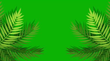 Yeşil Ekran Sonbahar Doğa Hareketinde Animasyon Bırakıyor