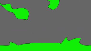 Duman, duman elementlerinin hareket grafikleri, sis, buhar efektleri, rüzgar, patlama, yeşil ekrandaki çizgi film duman patlaması. Çizgi film Smoke geçiş animasyonu anahtar renkte. Krom anahtar, 4K video