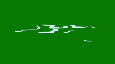 Yeşil ekran üzerindeki su efektleri, su sıçraması, akıntı, girdap, damla, püskürtme, köpük, dökme, sis vs. Krom anahtar 4k. 