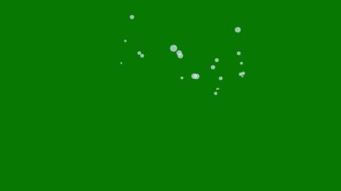 Yeşil ekran üzerindeki su efektleri, su sıçraması, akıntı, girdap, damla, püskürtme, köpük, dökme, sis vs. Krom anahtar 4k. 