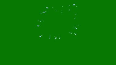 Yeşil ekran üzerindeki su efektleri, su sıçraması, akıntı, girdap, damla, püskürtme, köpük, dökme, sis vs. Krom anahtar 4k. 