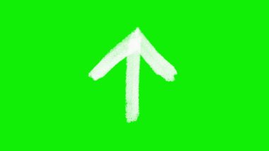 El Çizimi Animasyon Okları Yeşil Ekran: 124; Açıklayıcı Videolar için Doodle Yönlendirme Elemenleri