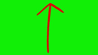 El Çizimi Animasyon Okları Yeşil Ekran: 124; Açıklayıcı Videolar için Doodle Yönlendirme Elemenleri