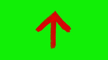 El Çizimi Animasyon Okları Yeşil Ekran: 124; Açıklayıcı Videolar için Doodle Yönlendirme Elemenleri