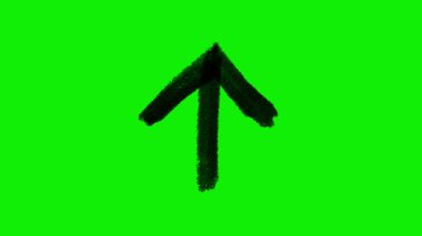 El Çizimi Animasyon Okları Yeşil Ekran: 124; Açıklayıcı Videolar için Doodle Yönlendirme Elemenleri