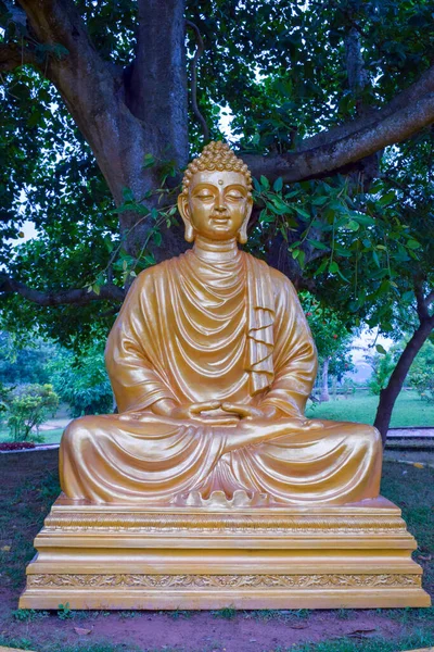 Buda heykeli parkta.