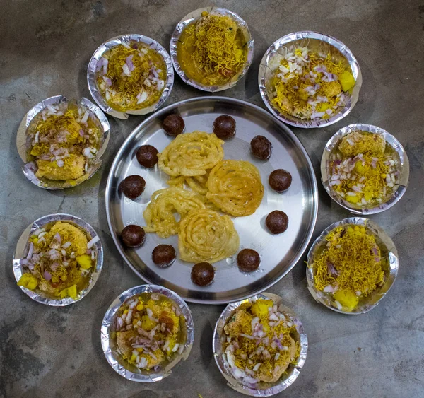 Indisch Voedselfestival Diwali Viering Indiaas Eten — Stockfoto