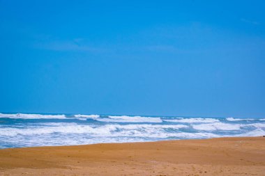 Güzel deniz kıyısı. doğa arkaplanı