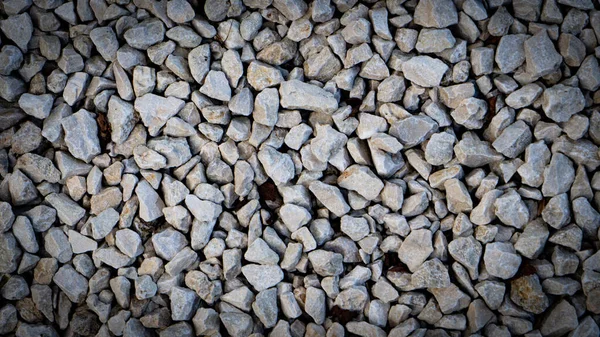 Una Vista Cerca Piedras Grises Lisas Mostrando Textura Decorativa Natural — Foto de Stock