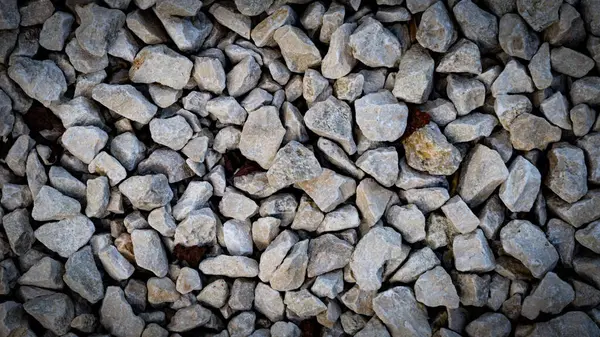 Una Vista Cerca Piedras Grises Lisas Mostrando Textura Decorativa Natural — Foto de Stock