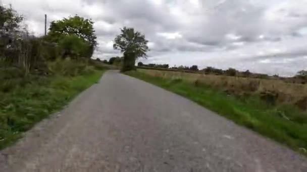 Autumn Drive Tranquil Countryside Roads — Stock Video