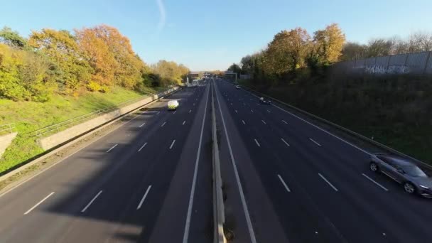 Orizonturi Autostradă Hyperlapse Cronicile Călătorie Timp — Videoclip de stoc