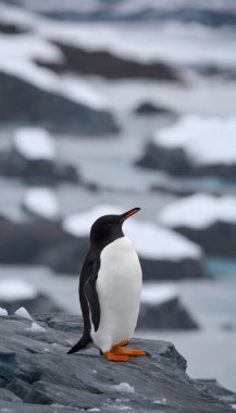 Embracing the Antarctic Wonder Protecting Flightless Penguins clipart