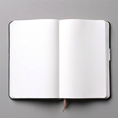 Creative Canvas Blank Book Mockups for Versatile Writing and Design Projects clipart