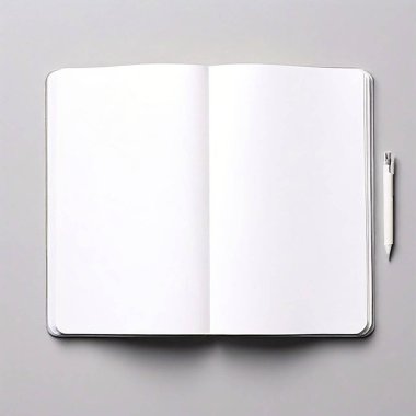 Creative Canvas Blank Book Mockups for Versatile Writing and Design Projects clipart
