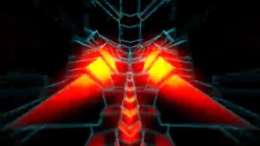 Renkli hareket soyut 3D çizim. ritm animasyon gösterisi.