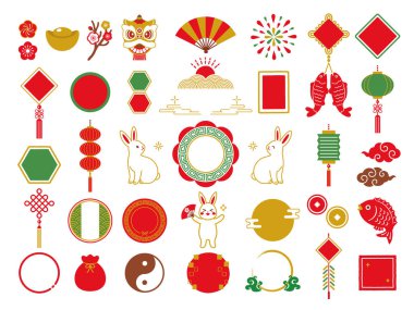 2023 tavşan ve Çin Yeni Yıl aralığı.